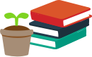 本と植木